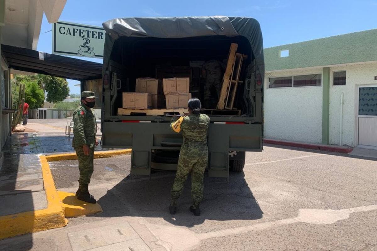 Llegan más de 3 toneladas de insumos médicos a Cuarta Zona Militar