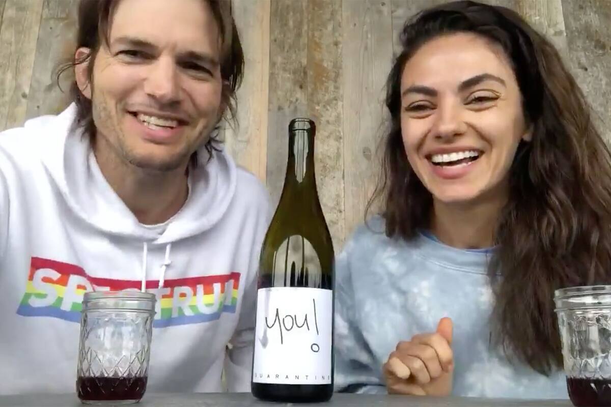 Ashton Kutcher y Mila Kunis lanzan vino para recaudar fondos