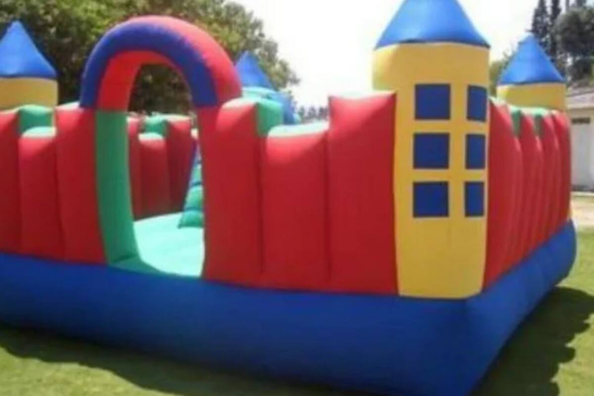 España: Castillo inflable es levantado por el aire y muere niña de ocho años