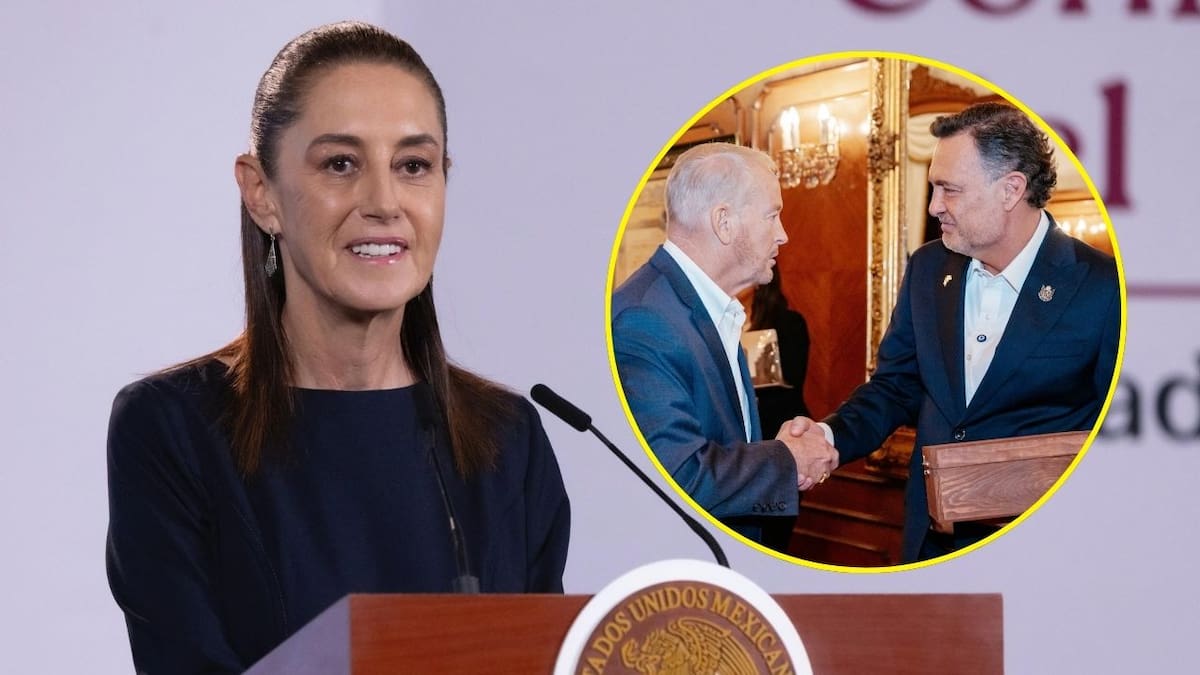 Sheinbaum pide que embajador de EEUU y gobernador de Querétaro expliquen primera piedra de academia de policía