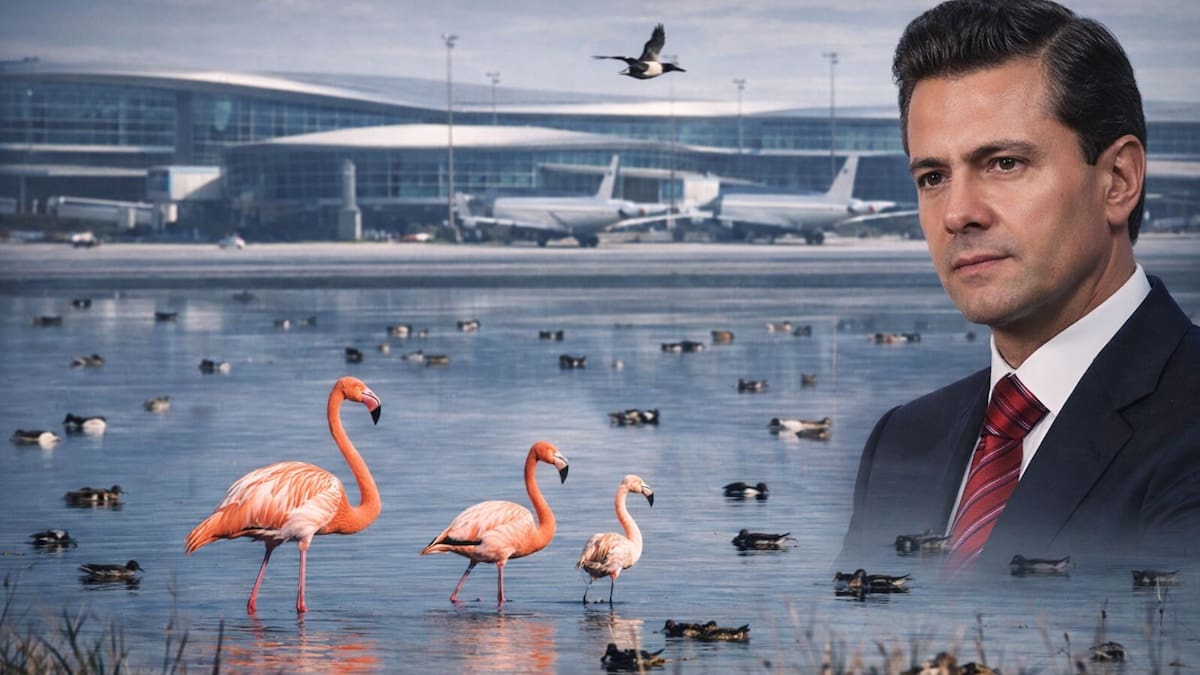 Familia de flamencos rosas sorprende en el Lago de Texcoco, antiguo proyecto del AICM de Peña Nieto: por qué llegaron, qué significa su presencia y qué revela sobre el ecosistema tras la cancelación del aeropuerto
