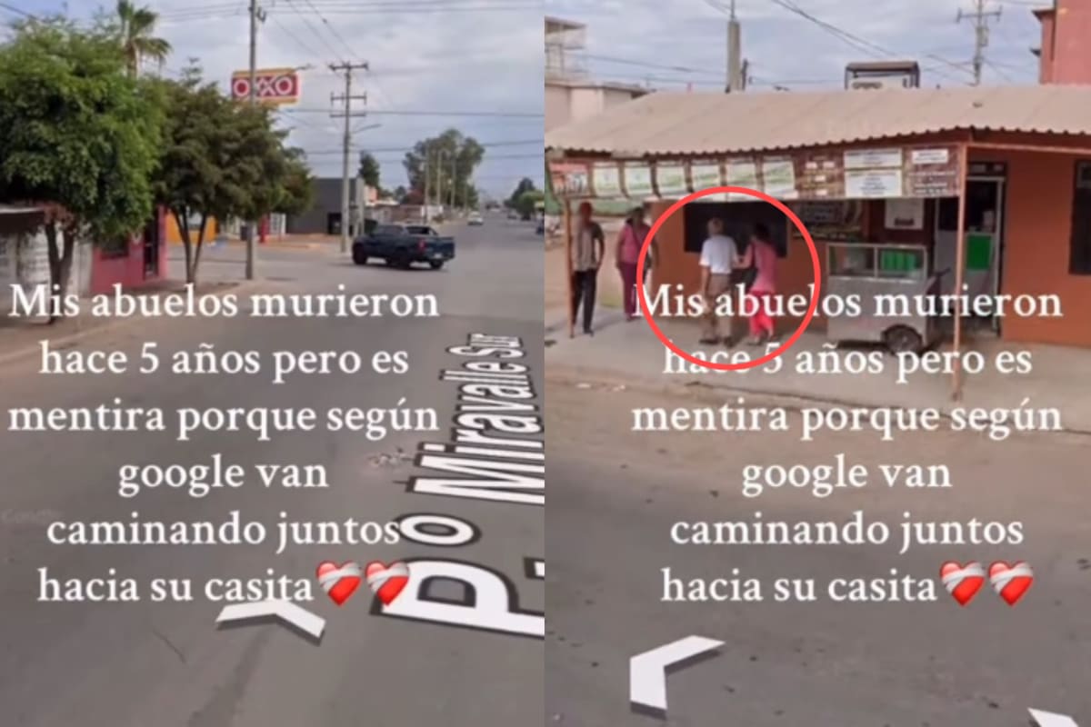 “Según Google van caminando juntos a su casita”: Google Maps conserva la imagen de sus abuelos, fallecidos hace 5 años