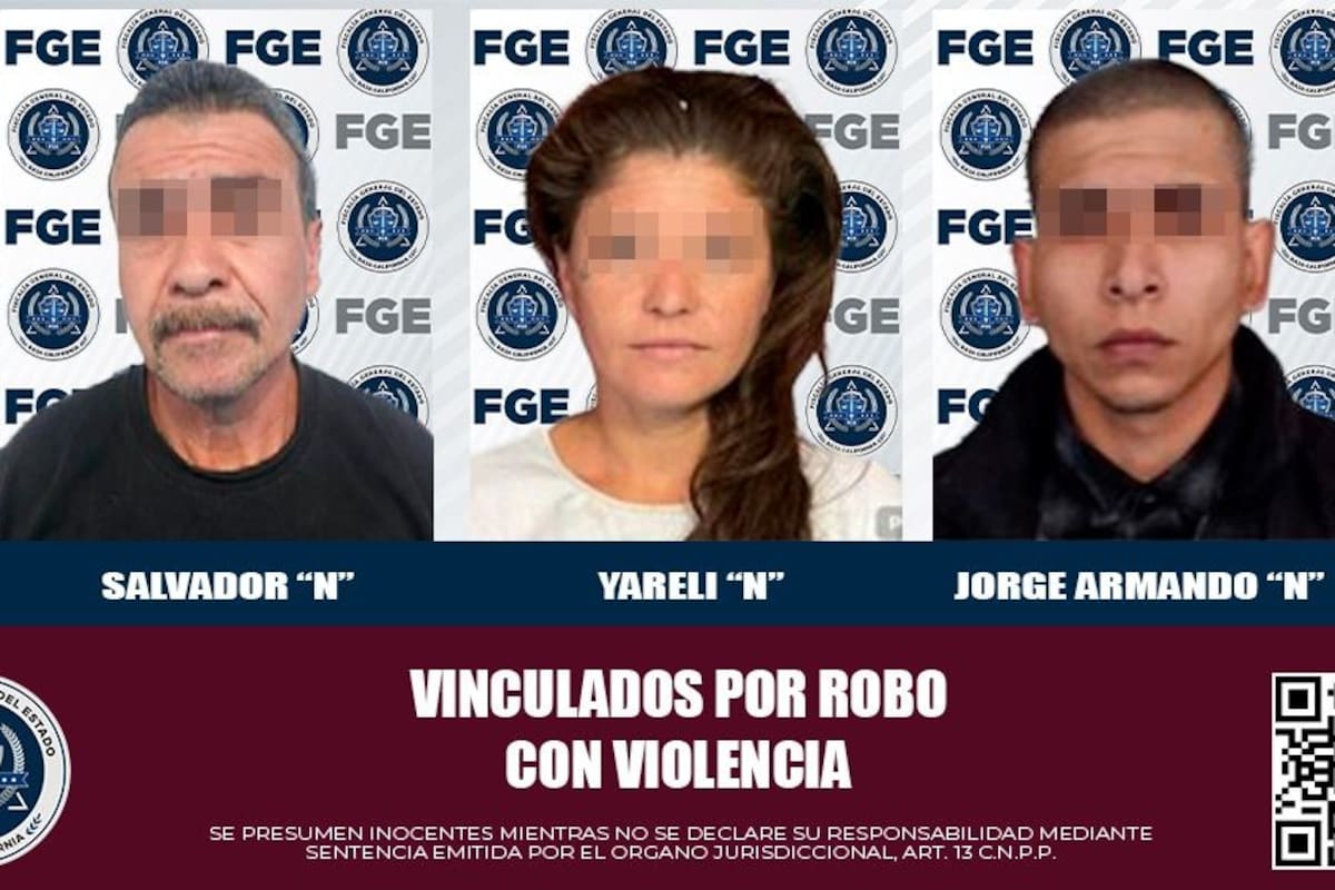 Vinculan a proceso a tres implicados en robos violentos a comercios