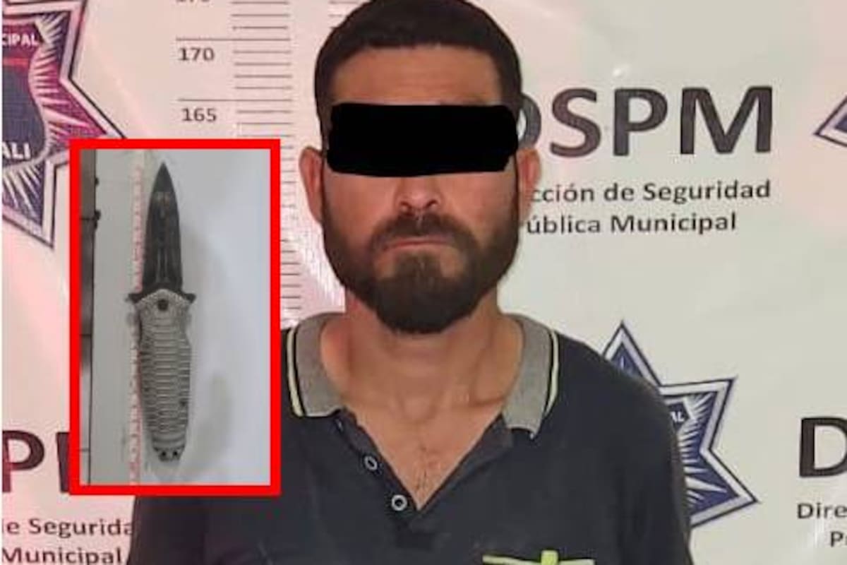 Localizan arma blanca a hombre con orden de aprehensión por homicidio