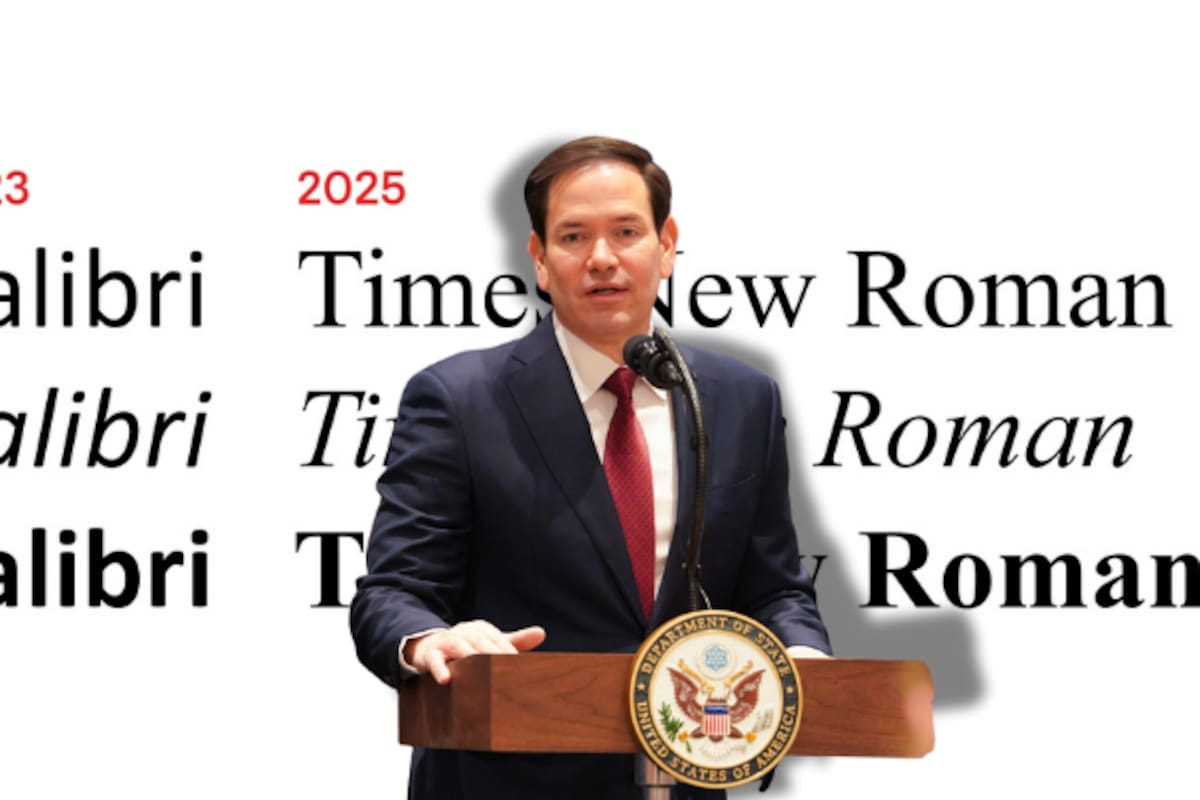 Por órdenes de Marco Rubio, el Departamento de Estado abandona la tipografía Calibri por considerarla parte de “la agenda woke”