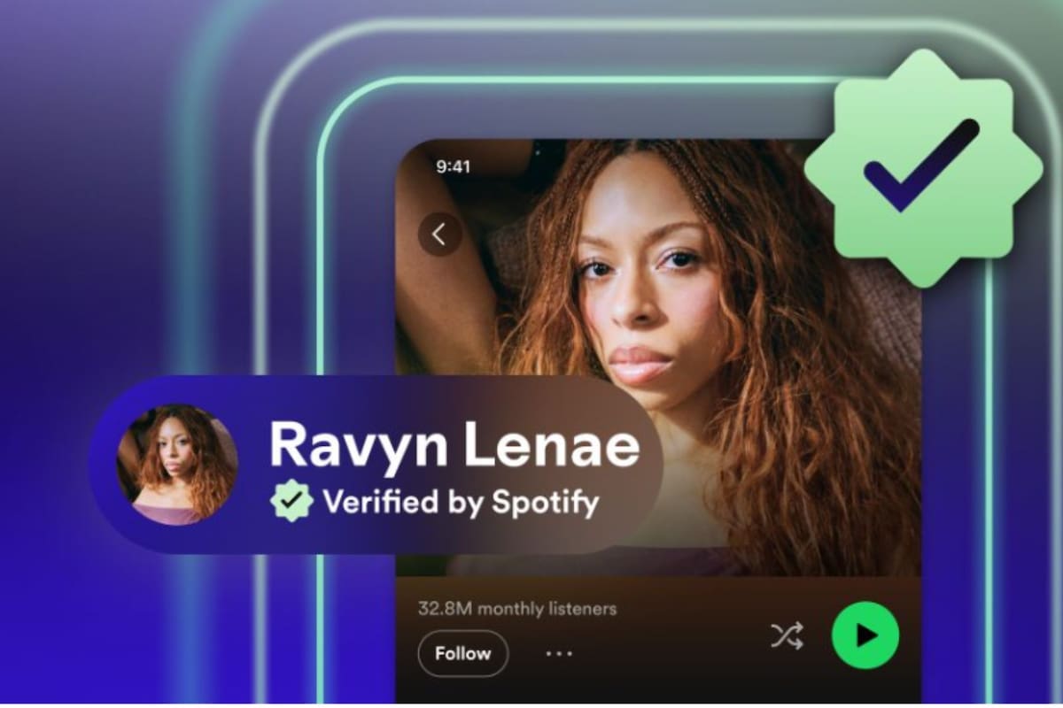 Spotify lanza una marca de verificación verde para distinguir a músicos humanos de la IA tras evaluar conciertos, redes sociales y búsquedas directas de los usuarios en la plataforma