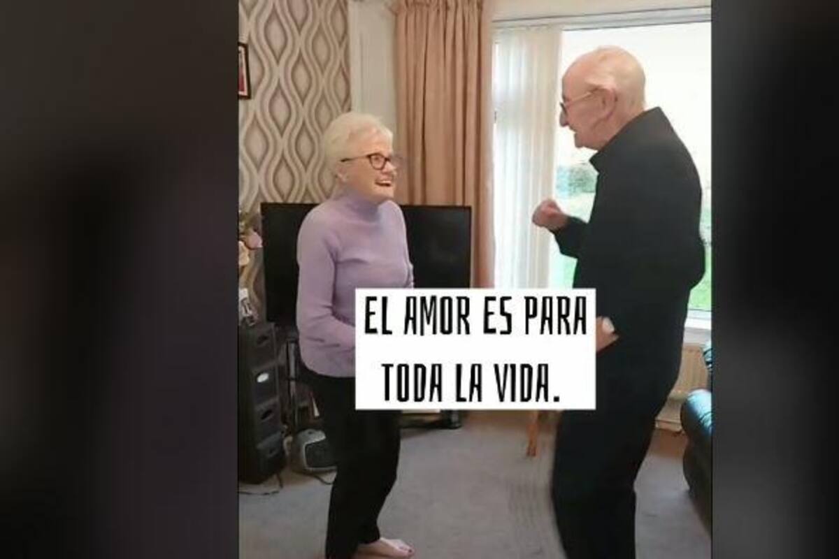 Esta pareja de ancianos conmovieron en TikTok al celebrar su aniversario de bodas