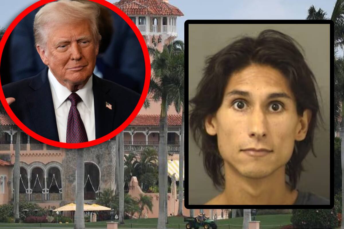 Hombre es arrestado por saltar muro de la residencia de Donald Trump
