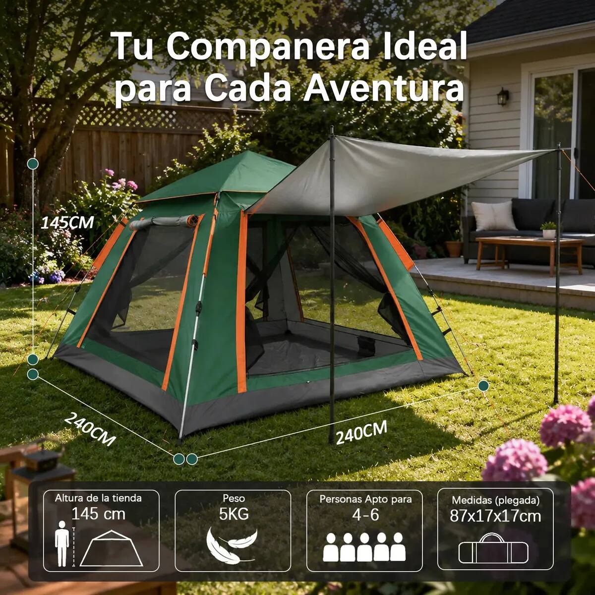 Tienda de campaña automática | Mercado Libre
