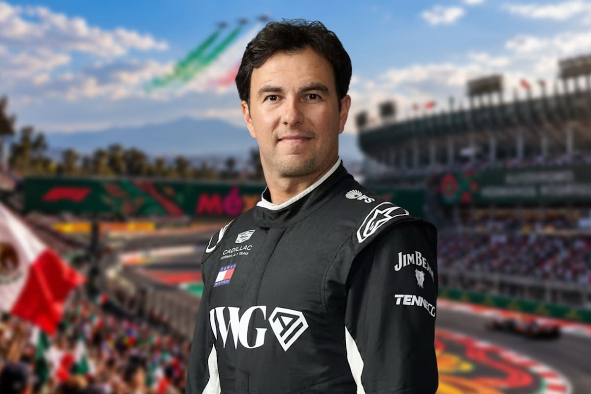 Checo Pérez sorprende con su casco para el GP de México 2026 de la F1: Quetzalcóatl y el número 300 destacan en su diseño
