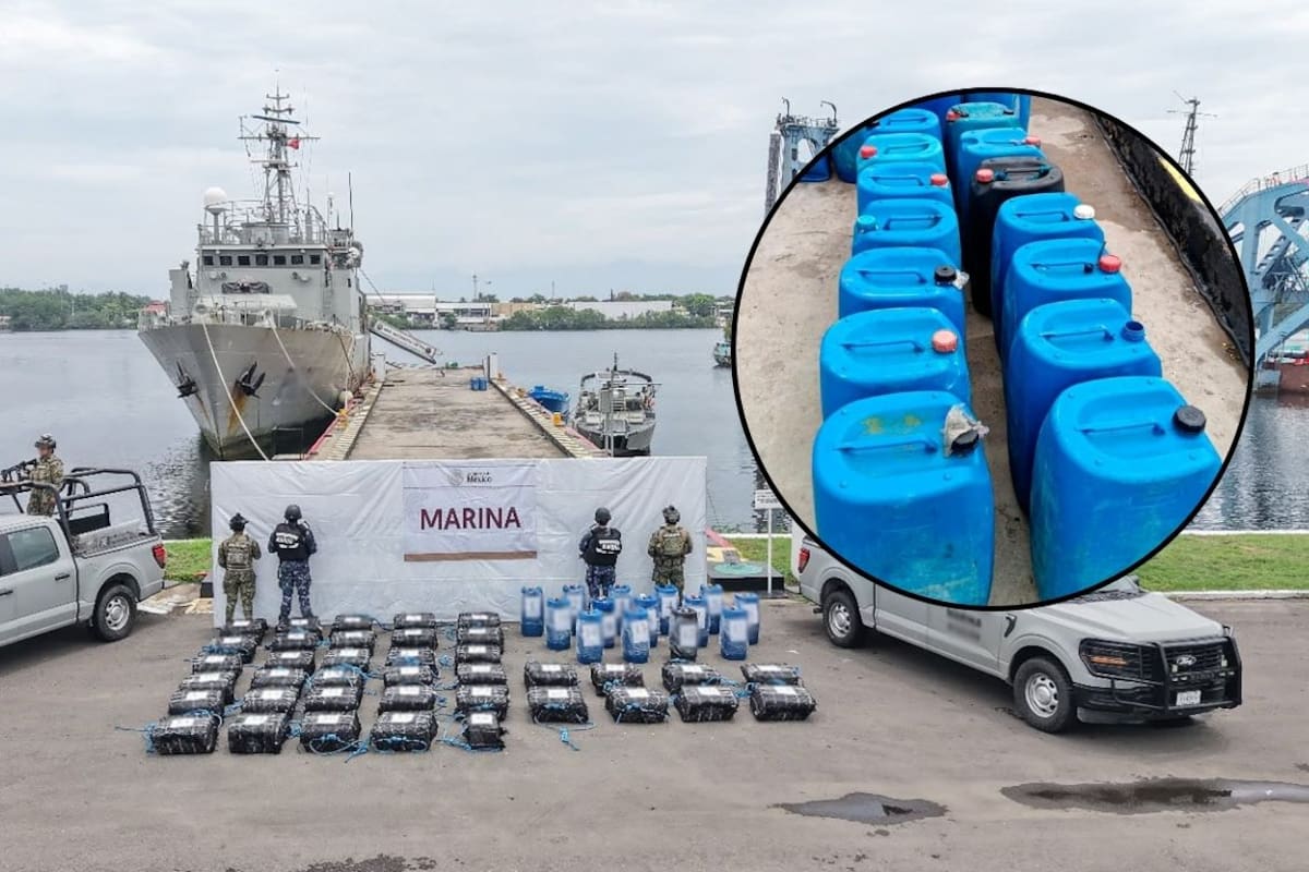 Armada de México asegura más de una tonelada de cocaína en el Pacífico; aseguramiento supera los 248 millones de pesos