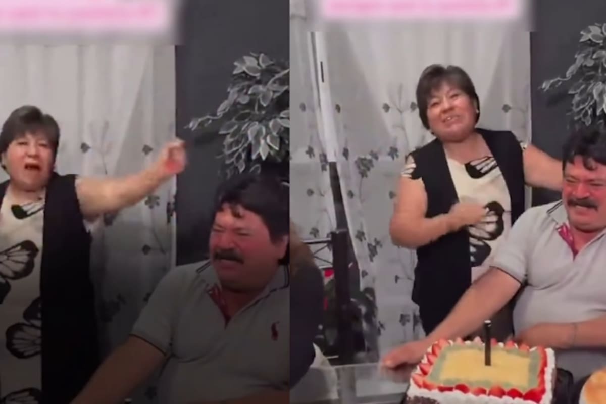 “¡Mi viejo, ra, ra, ra!”: Mujer sorprende con una divertida porra de cumpleaños para su esposo y se vuelve viral