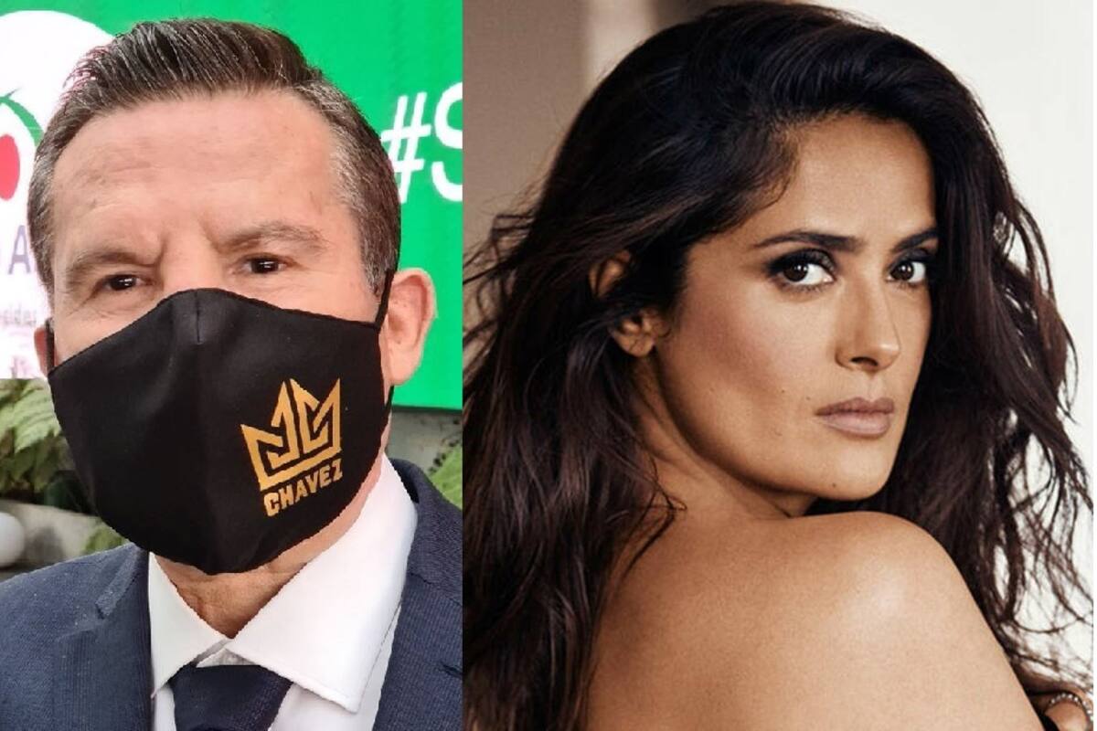 Julio César Chávez debuta en la actuación con Salma Hayek
