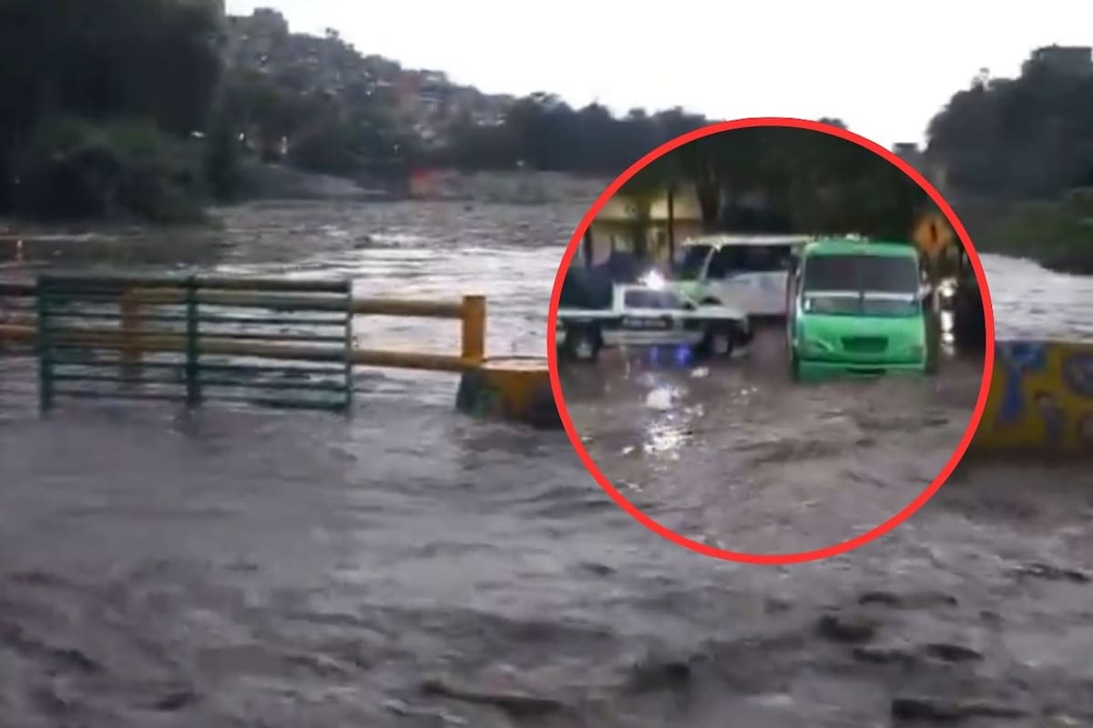 Se registran varios desbordamientos de presas y canales debido a intensas lluvias en la Ciudad de México. | Crédito: captura en X