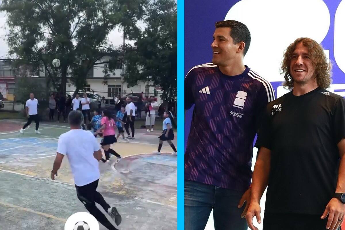 VIDEO: Puyol, Xavi, Del Piero y otros cracks jugando futbol en una escuela en México