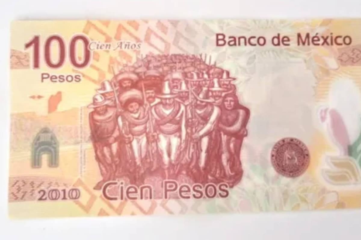 Debido a un curioso error de fabricación este billete de 100 se vende en internet por 180 mil pesos