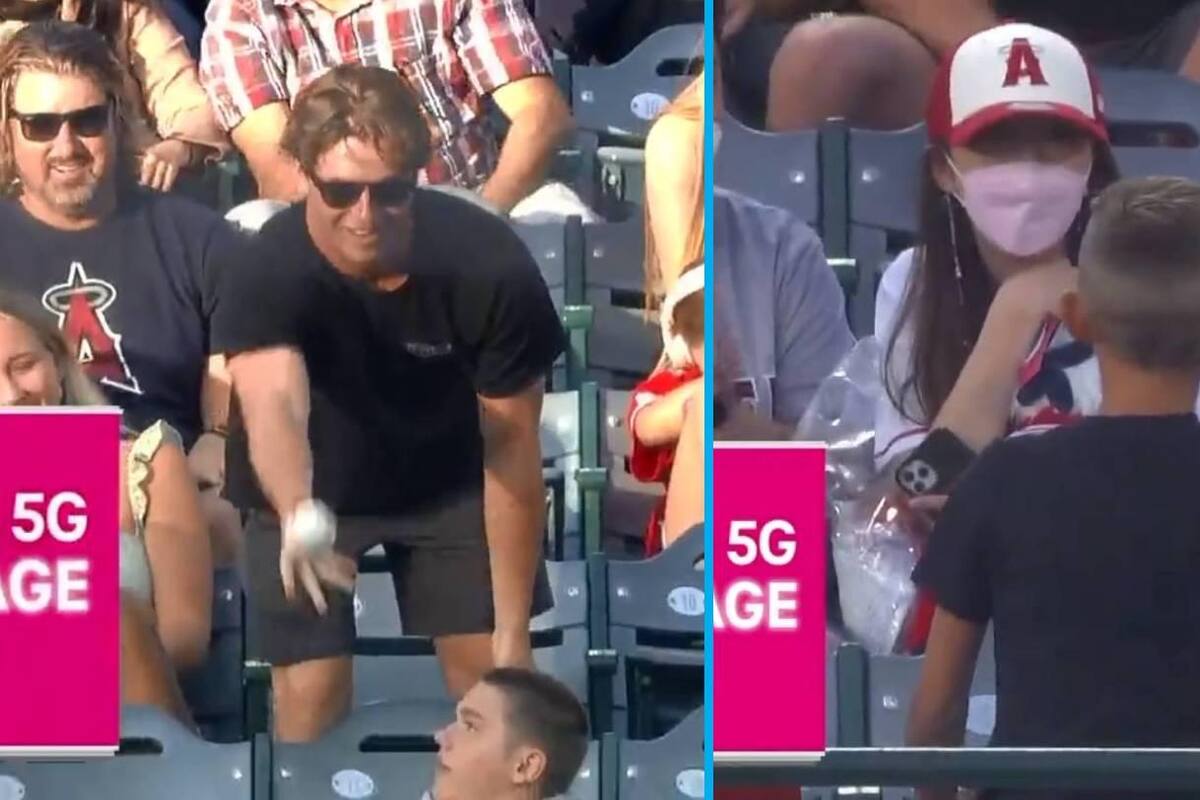 MLB: Joven agarra pelota en estadio y se la regala a niño; no creerás lo que pasó después