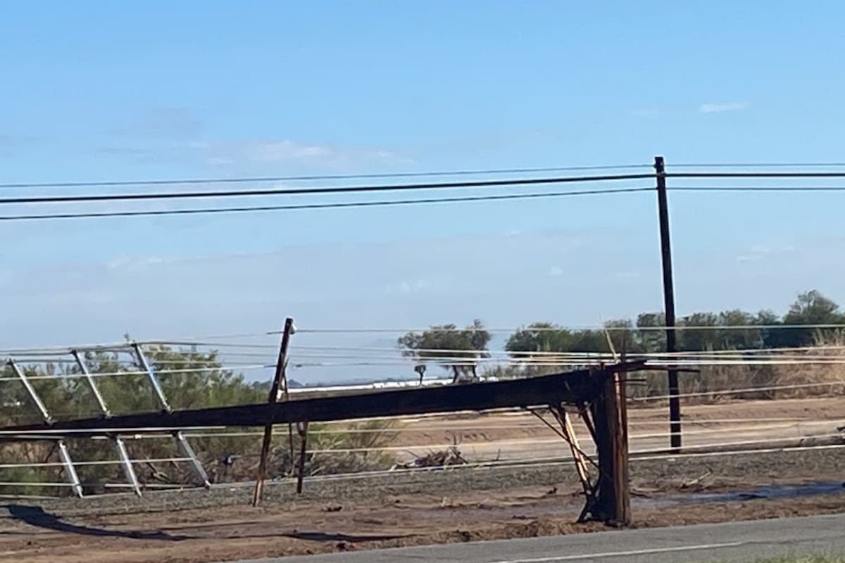Declaran emergencia en Imperial por daños de tormenta Mario