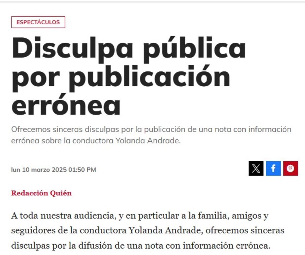 Revista Quién se disculpa / Portal Quién