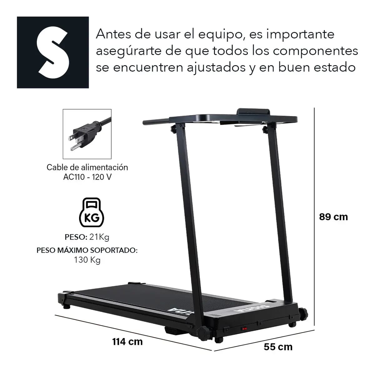 Caminadora Eléctrica Plegable SIGNA (Modelo DF9) | Mercado Libre