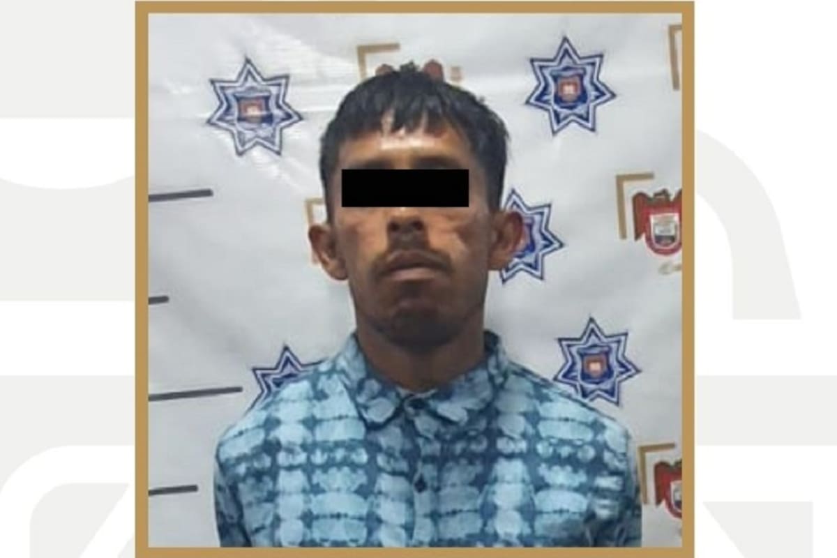 Detienen a presunto responsable de robo con violencia en la Zona Centro