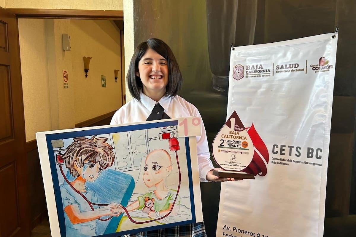 Con dibujos que inspiran a salvar vidas, niñas de BC son reconocidas por promover la donación de sangre