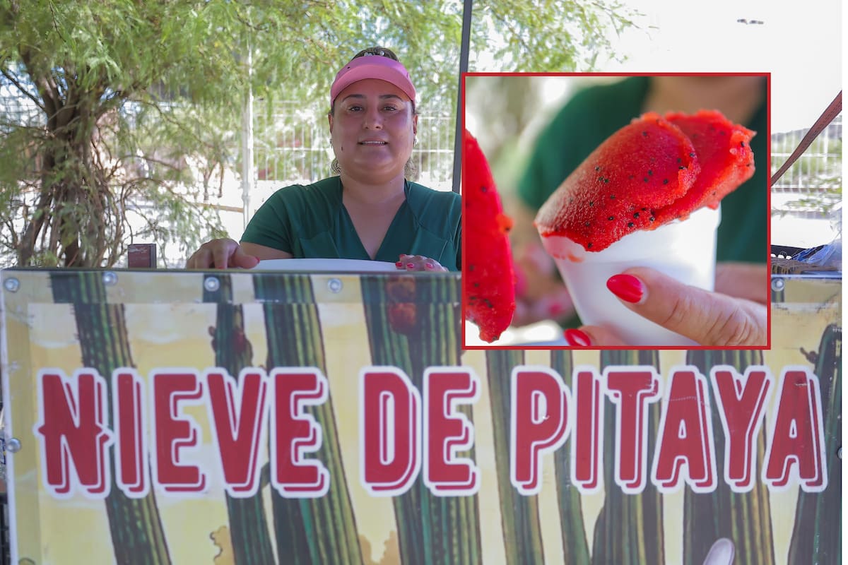 Tras tres años sin empleo, Ana vende nieve de pitaya para sacar adelante a sus hijos en Hermosillo