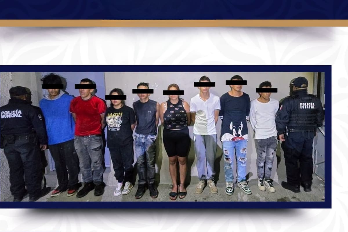 Detienen a 8 presuntos narcomenudistas con armas y drogas en Edomex; entre los capturados está el presunto líder de una célula delictiva dedicada a la venta y distribución de drogas