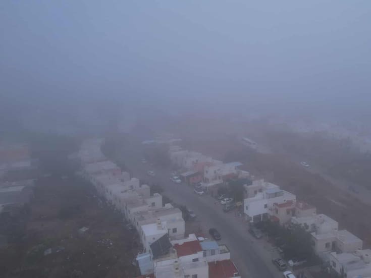 Amanece Nogales con densa neblina