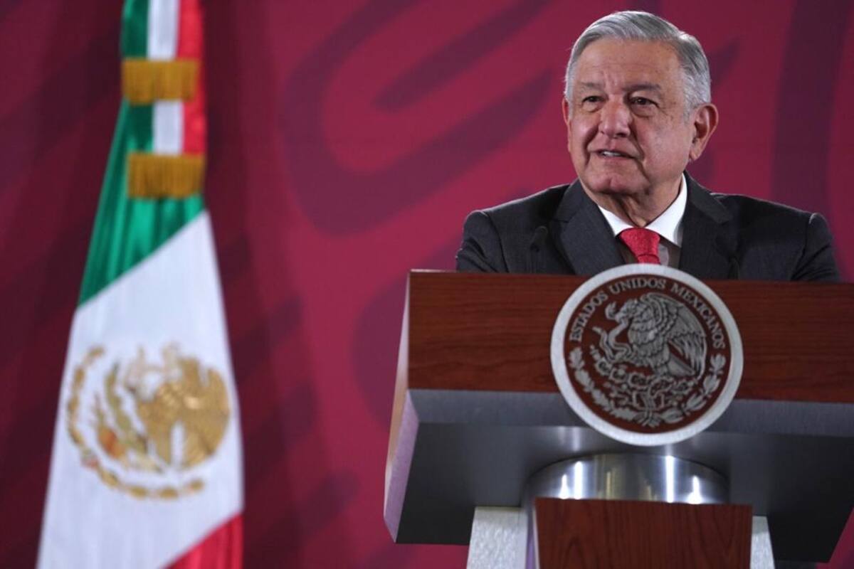Conferencia de AMLO desde Palacio Nacional en la CDMX