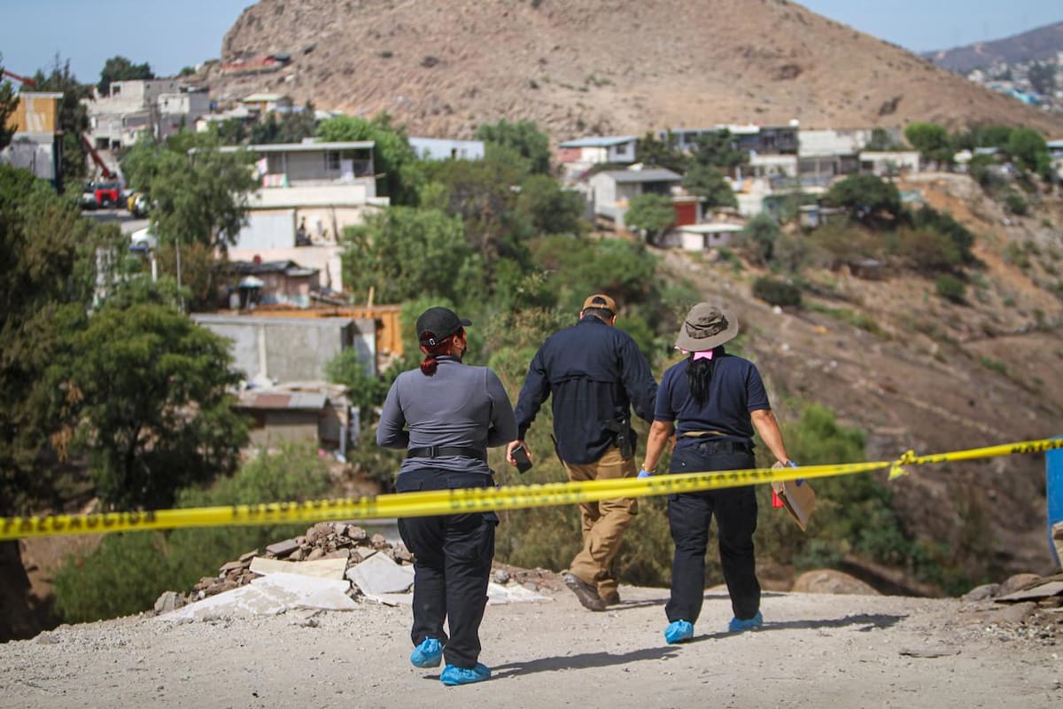La escena fue asegurada por agentes de la Fiscalía General del Estado. Foto: Border Zoom
