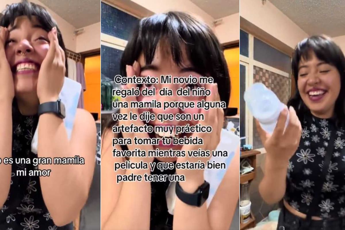 VIDEO: Joven sorprende a su novia regalándole un biberón y su reacción se hace viral