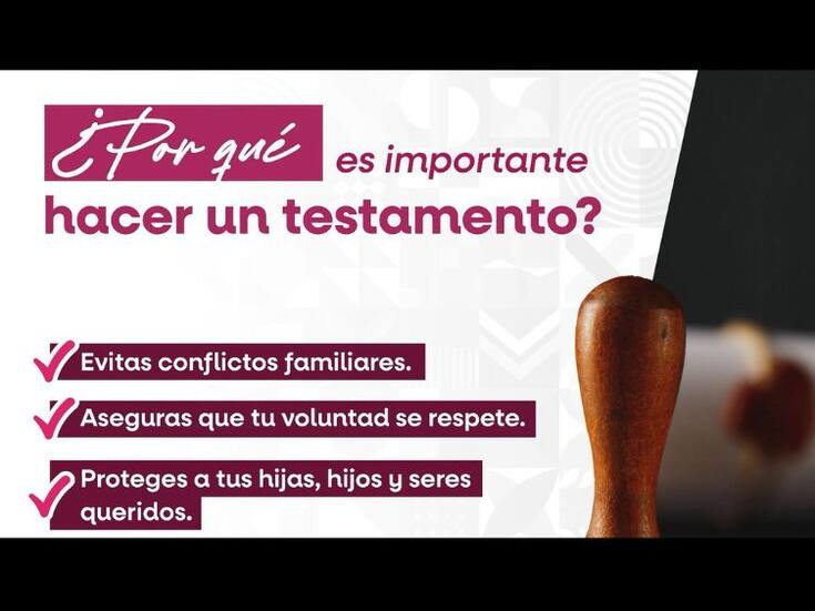 Invitan a aprovechar últimos días del mes del testamento