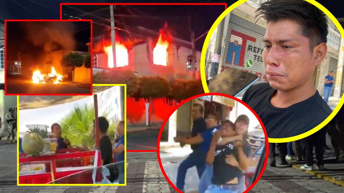 Misael, un vendedor de frutas, fue golpeado brutalmente por “estorbar” a los dueños de un taller cercano (VIDEO); vecinos enfurecidos intentan lincharlos y queman su casa