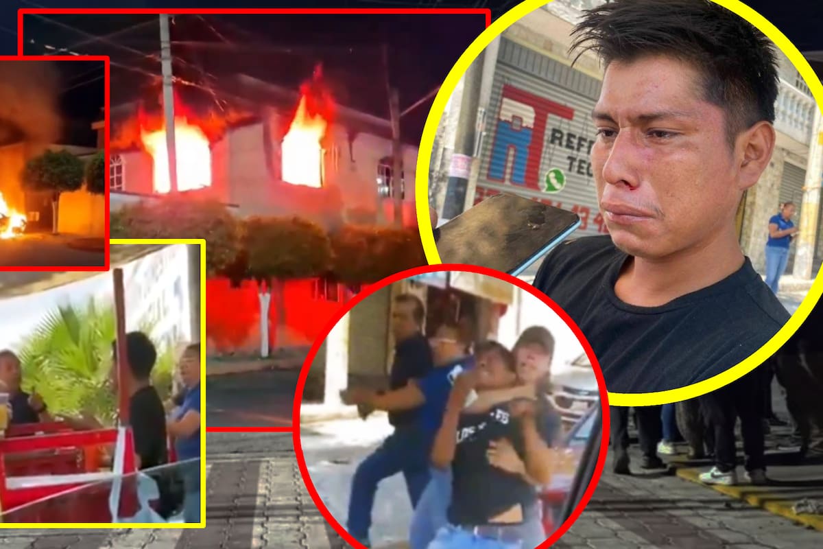 Misael, un vendedor de frutas, fue golpeado brutalmente por “estorbar” a los dueños de un taller cercano (VIDEO); vecinos enfurecidos intentan lincharlos y queman su casa
