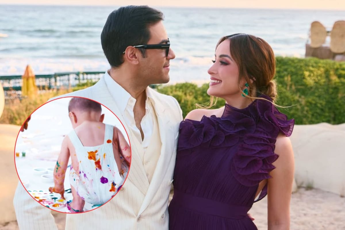 Carlos Rivera y Cynthia Rodríguez comparten el video de León dando sus primeros pasos por primera vez