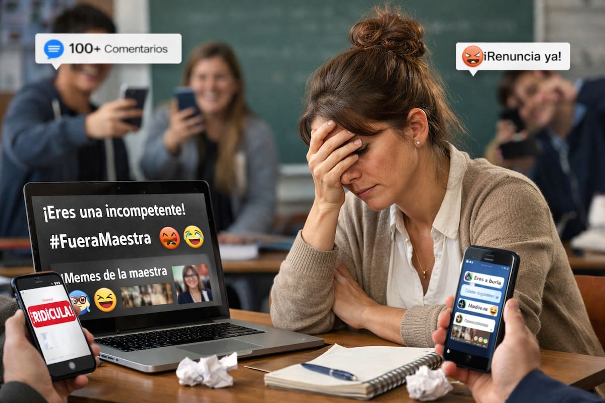 El cyberbullying alcanza a los docentes: revela estudio que profesores en México también reciben acoso en redes sociales por parte de estudiantes e incluso padres de familia