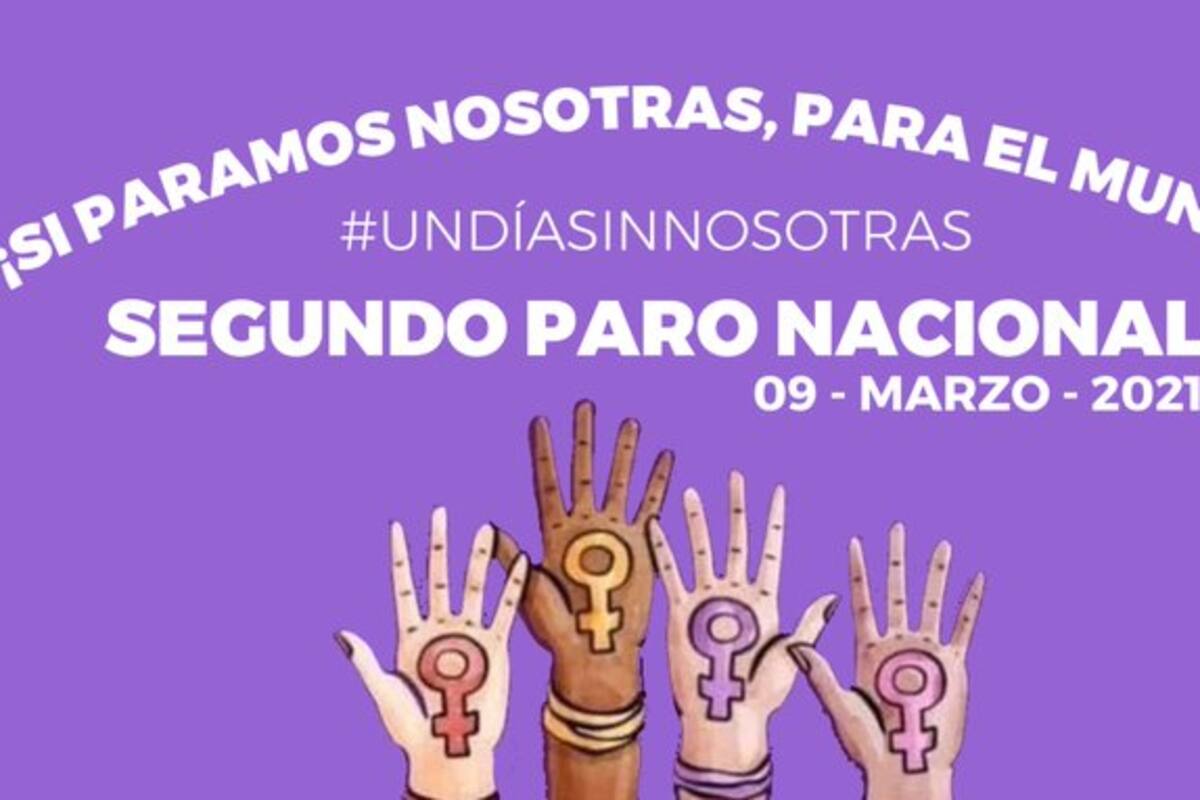 Convocan a segundo paro nacional #UnDíaSinNosotras