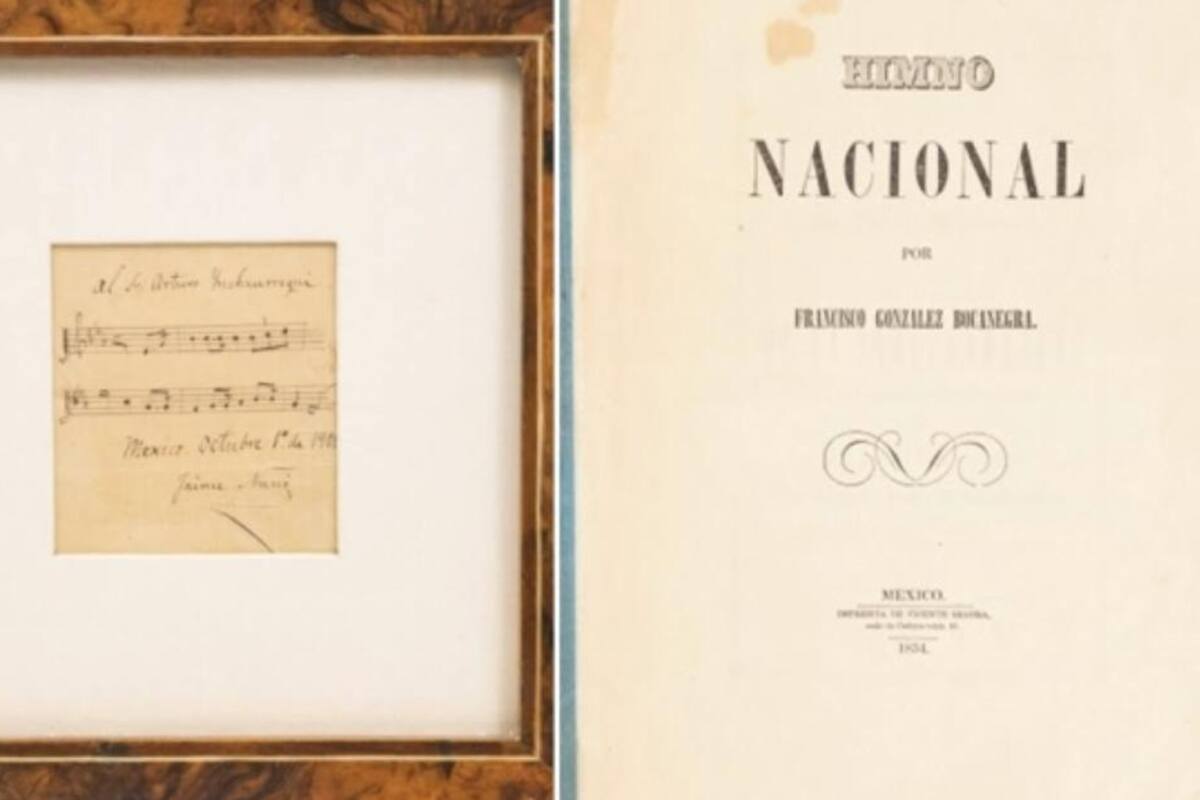 Subastan Himno Nacional que ensalzaba a Santa Anna e Iturbide