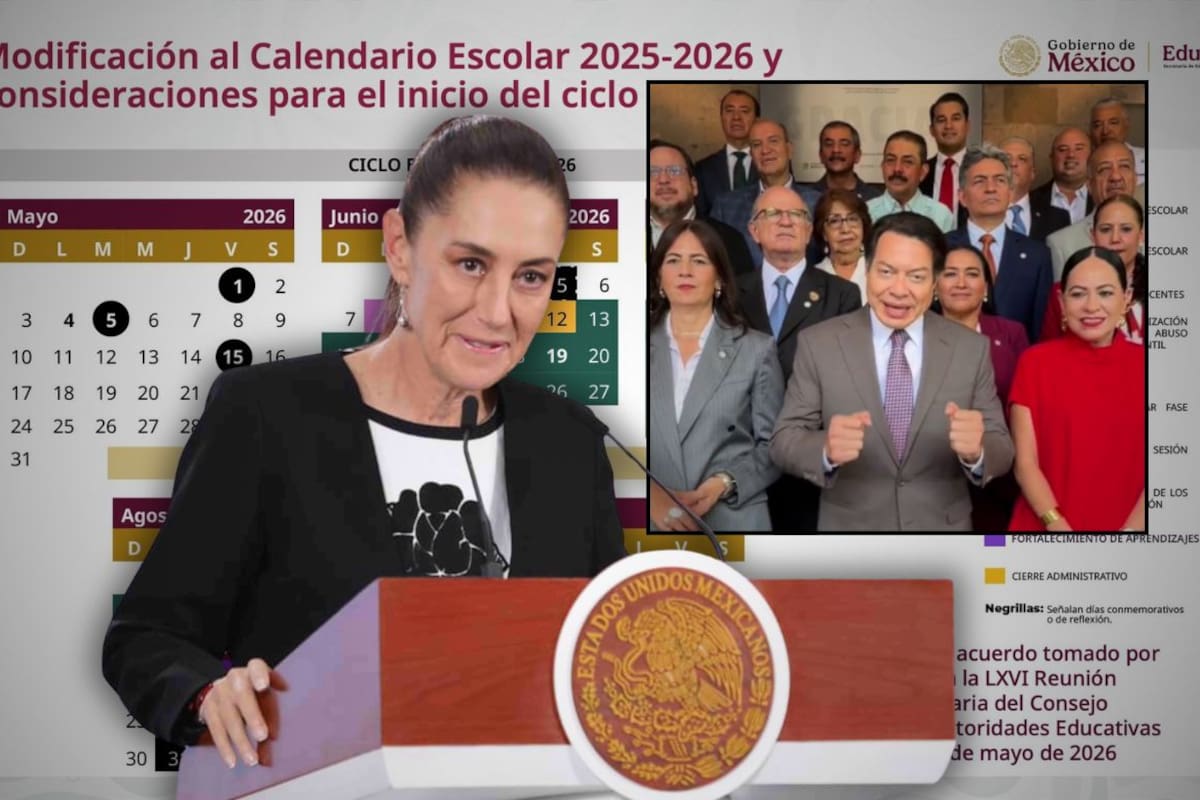 Claudia Sheinbaum frena definición del nuevo calendario escolar y aclara que adelantar vacaciones por calor y Mundial 2026 “no es decisión de Mario” pese a que el secretario de Educación ya difundió fechas modificadas y un calendario actualizado