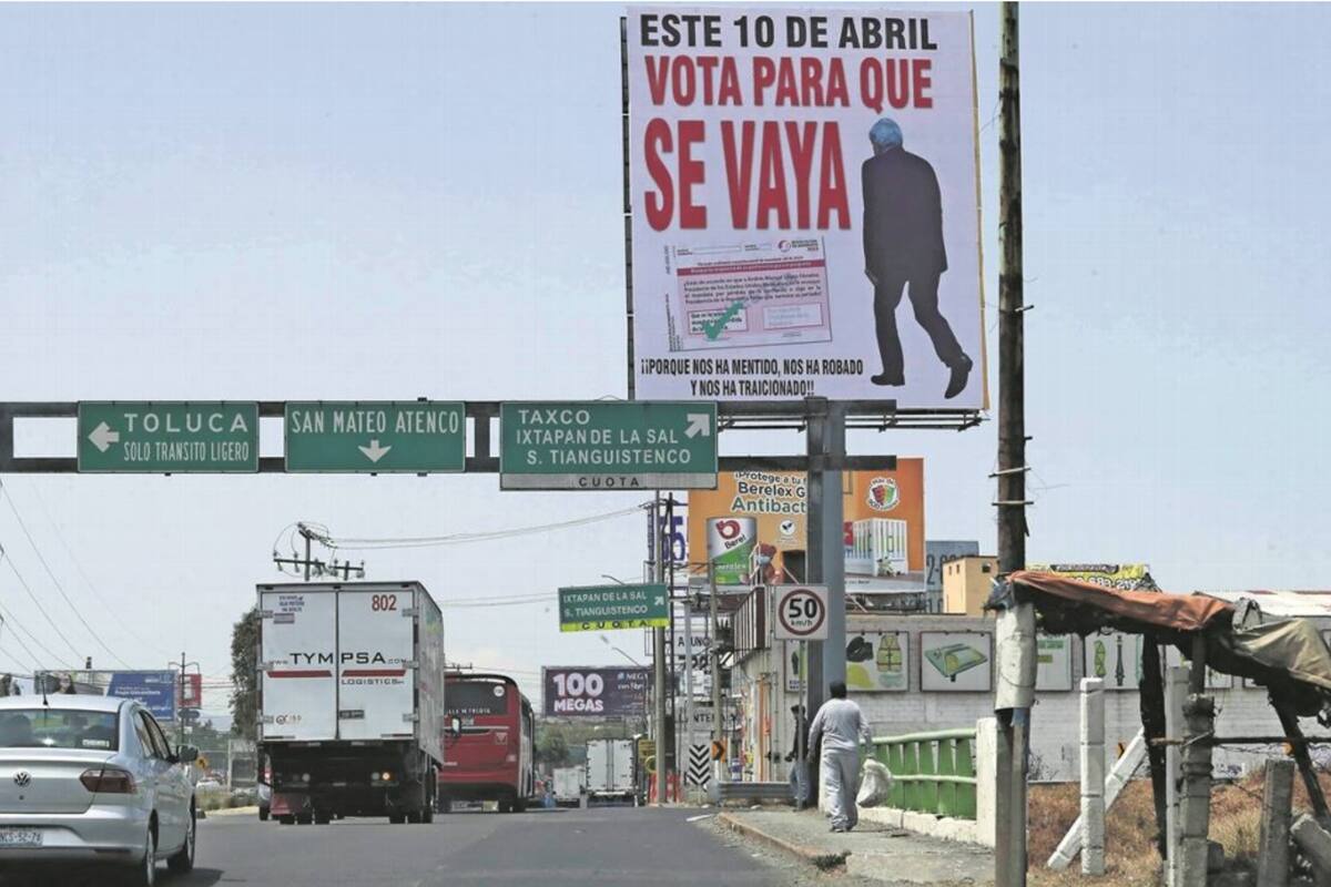 Revocación de mandato: “Aparecen” anuncios Anti-AMLO para votar en contra