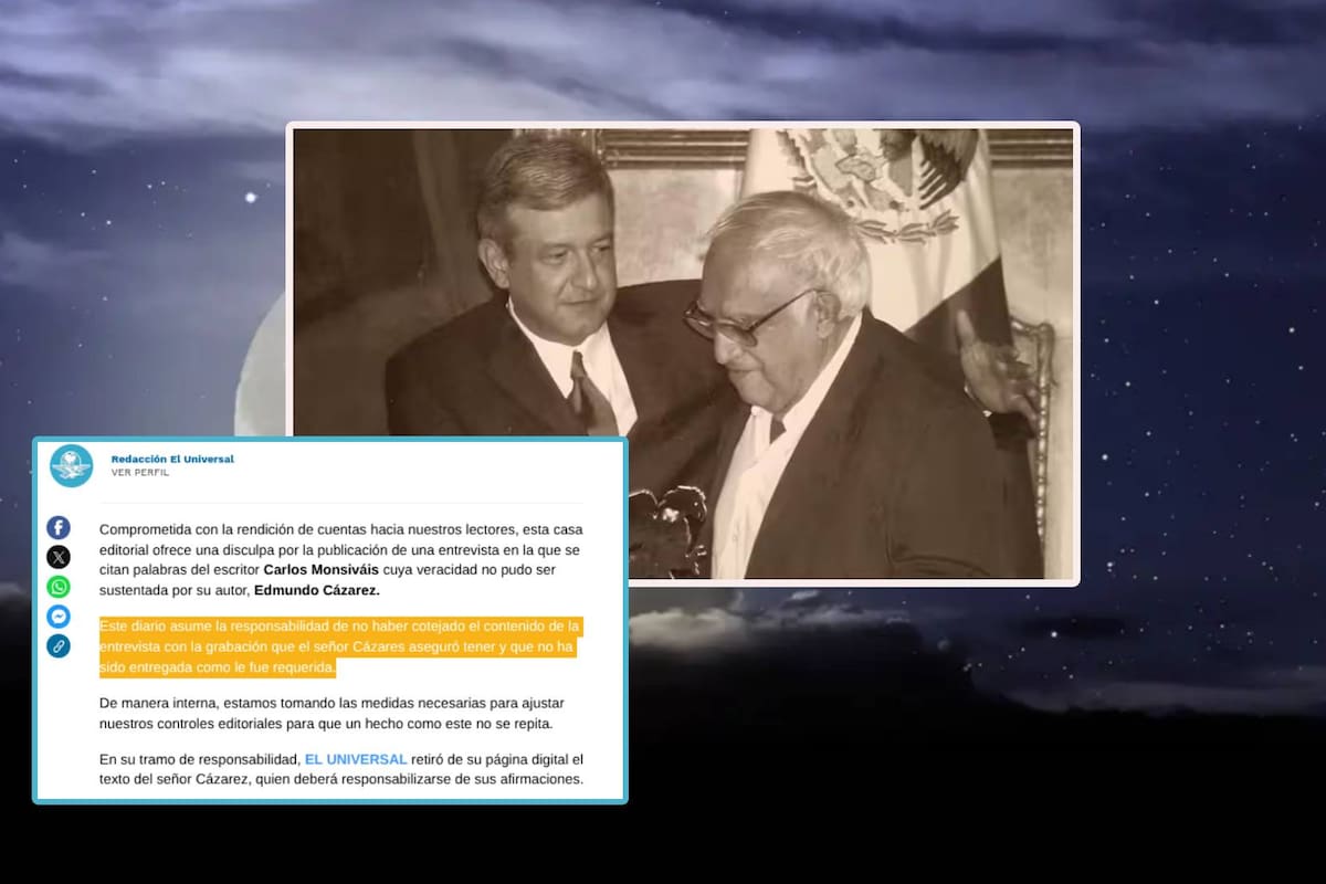 El Universal salió a disculparse con la familia de Carlos Monsiváis por polémica columna sobre su relación con AMLO