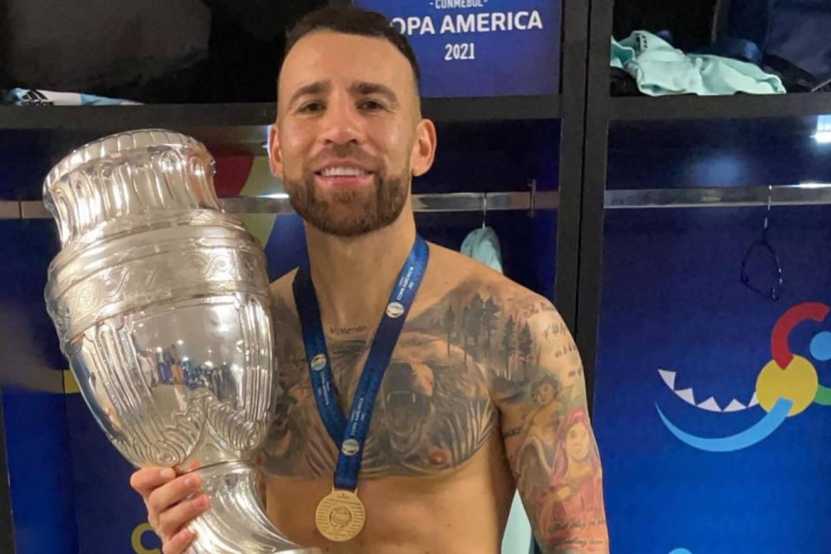 Los curiosos tatuajes de Nicolás Otamendi de los personajes de sus series favoritas