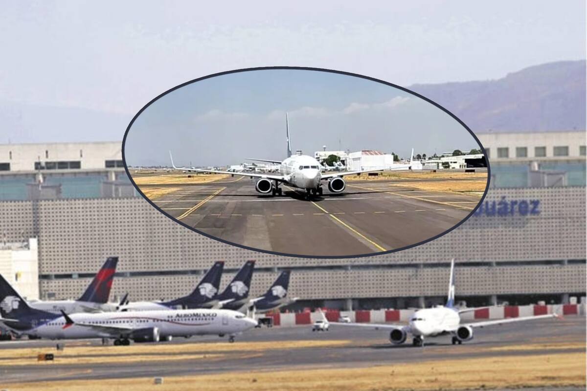 AICM niega que haya bache en pista, y explica que pasó con el avión de Aeroméxico que venía de La Paz