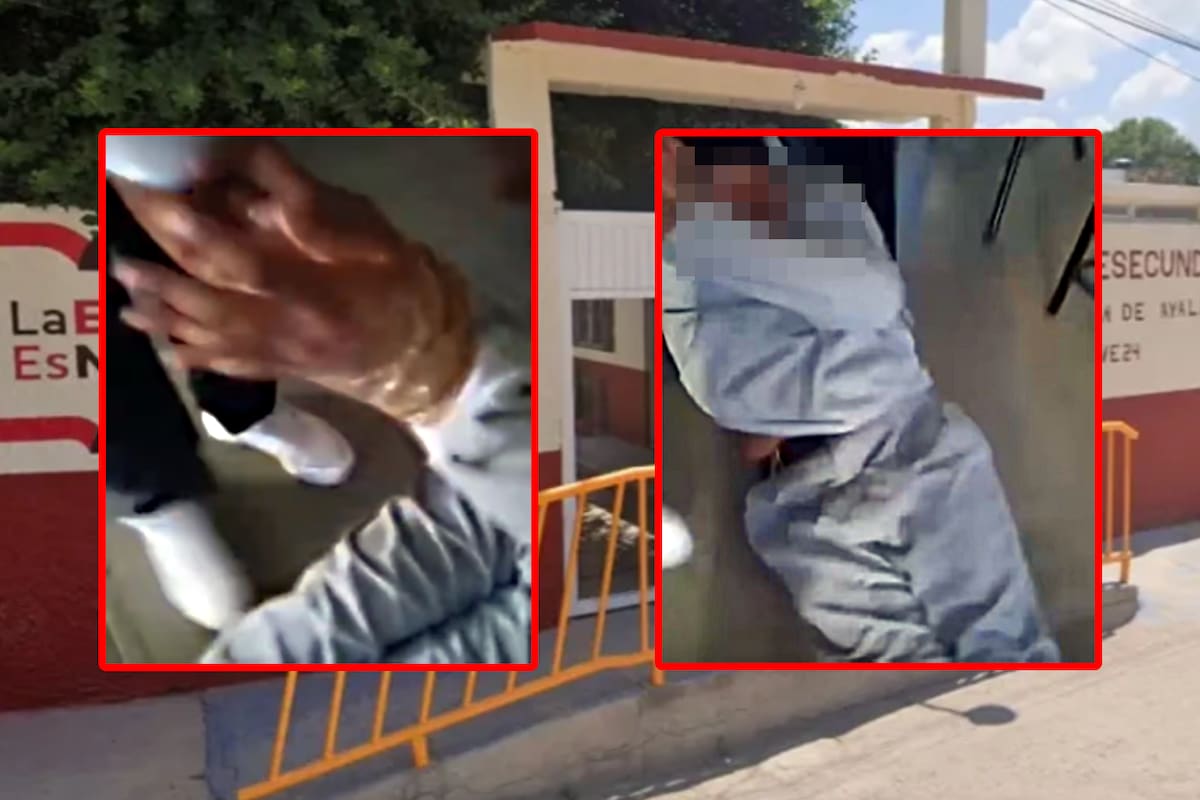 Filtran VIDEO de niños jugando a ser narcos mientras torturan a compañero en secundaria de San Luis Potosí; suspenden a su maestra y reubican a los agresores (IMAGENES FUERTES)