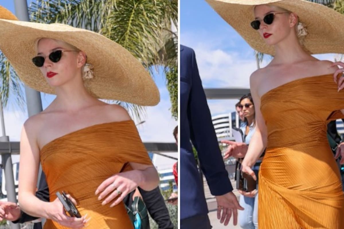 Anya Taylor-Joy deslumbra con sombrero gigante rumbo a Cannes; fan intenta sobrepasarse