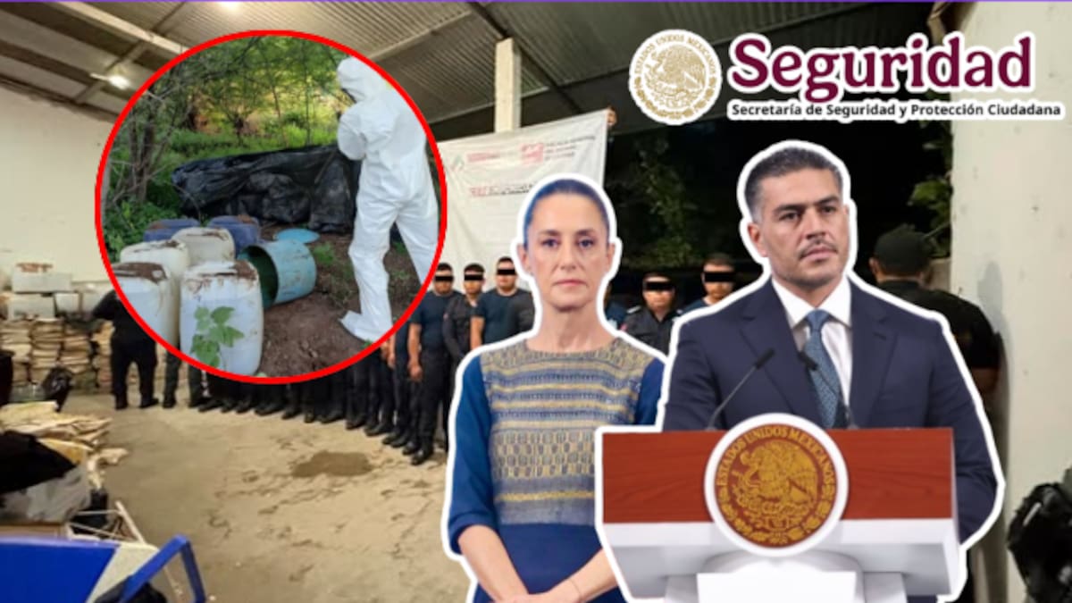 Más de 34,000 detenidos y 1,500 narcolaboratorios destruidos en el primer año de gobierno de Claudia Sheinbaum según Harfuch