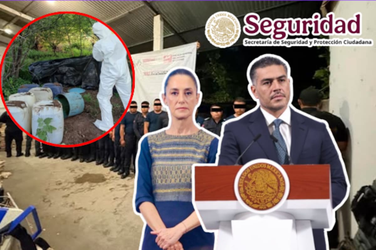 Más de 34,000 detenidos y 1,500 narcolaboratorios destruidos en el primer año de gobierno de Claudia Sheinbaum según Harfuch