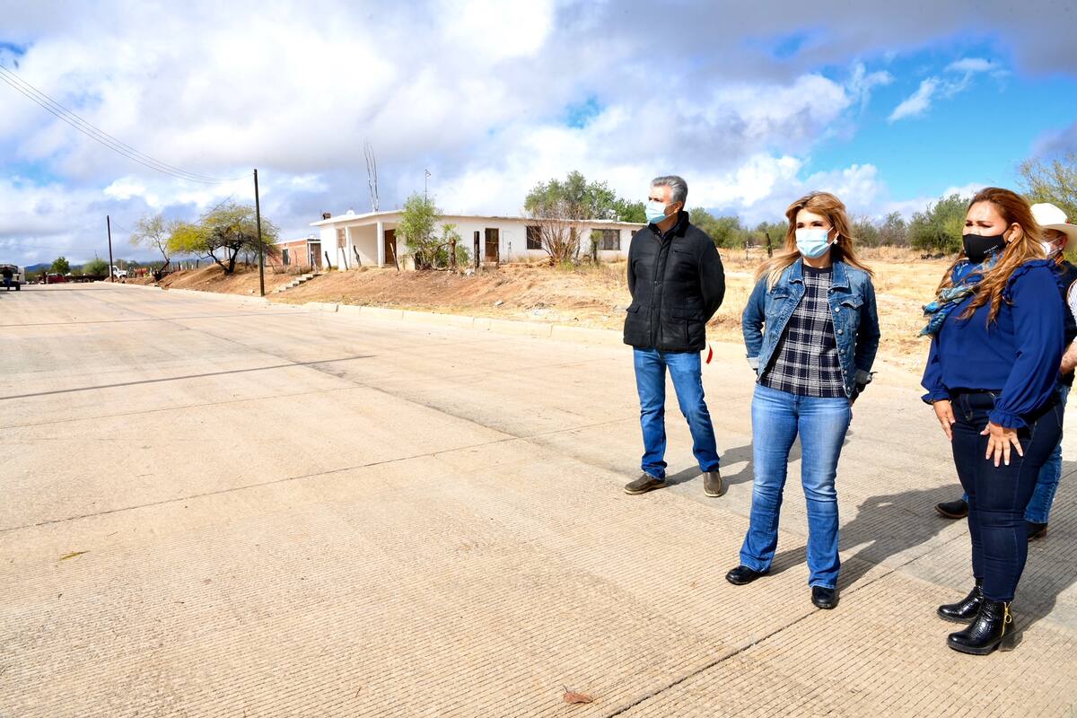 Entrega Gobernadora de Sonora obras en San Pedro, Villa Pesqueira y Mazatán