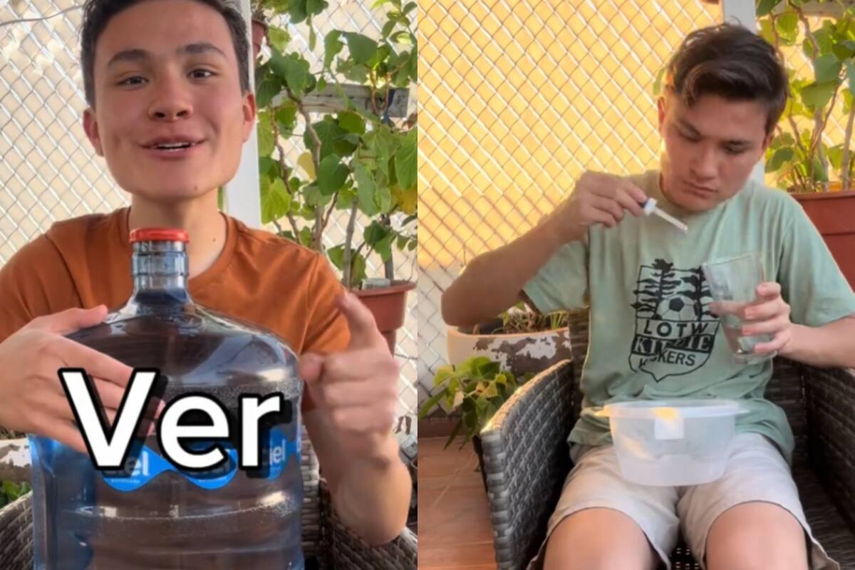 ¿Cuántas gotas de agua tiene un garrafón? Tras 10 días, Tiktoker lo revela